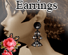 *L* Black earrings