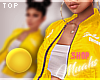 M! Bomber Jacket -Yellow