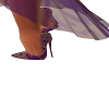 royal purple gold heels