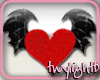 Batty Heart Sticker