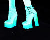 Blue/Green Glow Heels