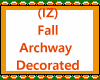 Fall Archway Decorated