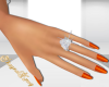 SE-Dainty Orange Nails