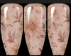Fall Floral Nails +Rings