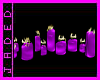 ~CANdles in a line -purp