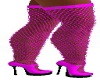 pink fishnet w heels