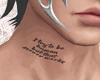 I'm lost | Neck tattoo