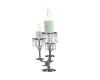 silver chrystal  candle 