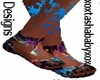 Paint Splatter Sandals