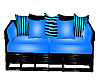 Blue Mustang Long Couch