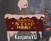 3D Santa Stop Sign