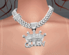 Queen necklace - silver