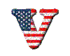 (1) American Flag "V"