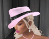 Hat pink &diamond black