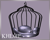 black purple bird cage