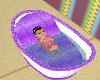 Lilac baby bath