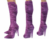 Purple Velvet Stilettos