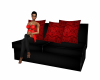 Red/Black Sofa