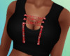 Red Chain Crop Top