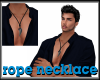 rope necklace black