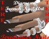 Diamond French Nail Art