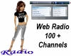 Blue Text Web Radio