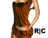 R|C Orange /Brown dress