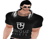 Black Shirt + Headset
