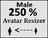 Avatar scaler 250% Male