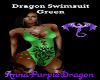 Dragon Swimsuit-Green
