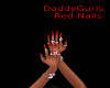 DaddyGurls Red Nails