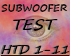 Subwoofer test