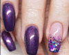 Purple Nails & Rings