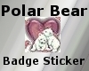 polar bear badge