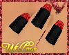 WF>black nails red tips