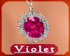 (V) Hot Pink Necklace