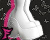 ♡ Rampage White Boots