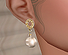 (S) Rose Pearl Earrings