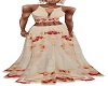 RL flowered 2 pc gown