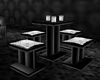 B&W Table and Stools