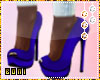 ♔ High heels blue#    