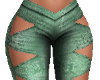 Cutout Green Pants