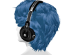 Blue w Headphones