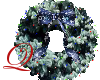 Blue Xmas Harley Wreath