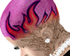 hair pink fire