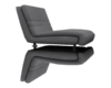 Grey sleek single chair