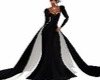 BLK N WHT BALL GOWN