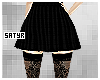 Black Plaid Skirt RL