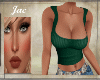 J~SEXY RIBBED TANK GREEN