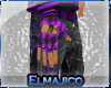 *EL* Plaid gloves purple